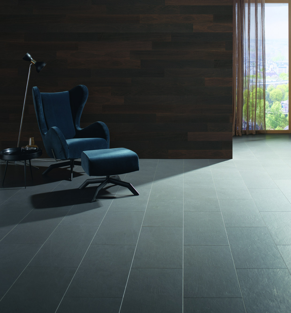 Деревянные стеновые панели Haro Wall Patagonia Дуб Африканский Lake 535 631 1000×120×11,2 фото в интерьере